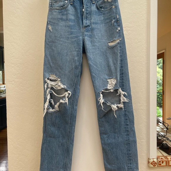 AGolde Women’s 90’s Jeans in Fallout - Picture 8 of 9